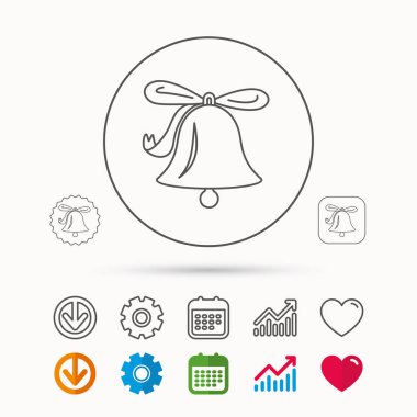 Zil zil simgesini. Ses handbell işareti.