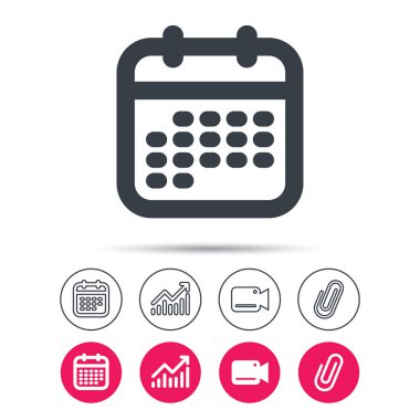 Takvim simgesini. Olaylar uyarı mektubu işareti.