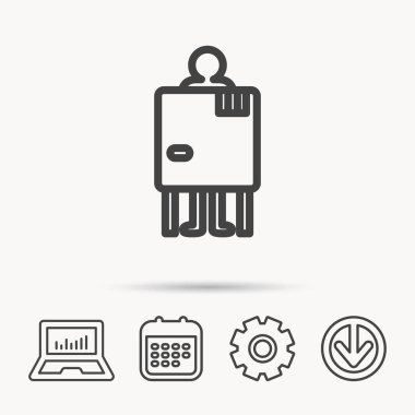 Beach değişen kabin simgesi. İnsan sembolü.