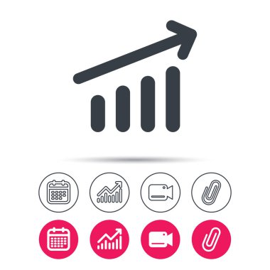 Grafik simgesi. İş analizi işareti grafik.