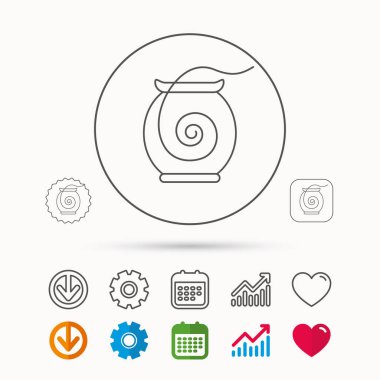 Diş ipi simgesi. Diş işareti Temizleme.