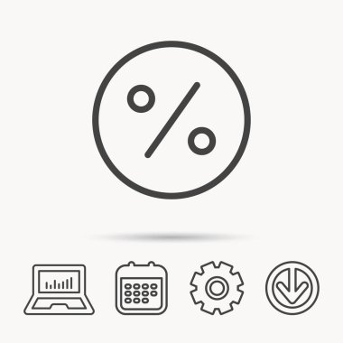 Yüzde simgesi indirim. Satışı işareti.