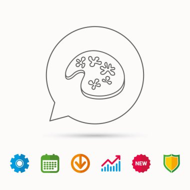 Resim simge. Sanatsal aracı işareti.