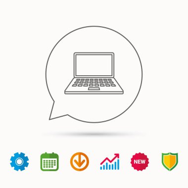 Not defteri simgesi. Mobil dizüstü işareti.