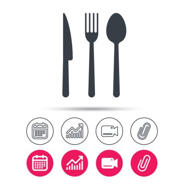 Çatal, bıçak ve kaşık simgeler. Çatal bıçak takımı işareti.