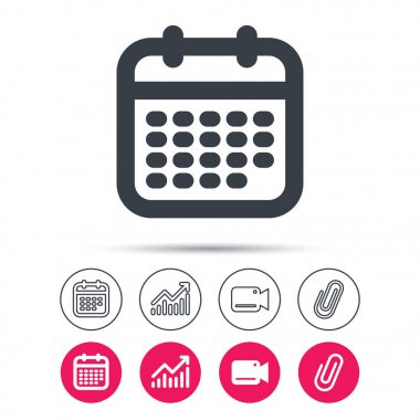 Takvim simgesini. Olaylar uyarı mektubu işareti.