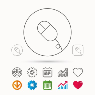 Bilgisayar fare simgesi. PC kontrol aygıtı işareti.