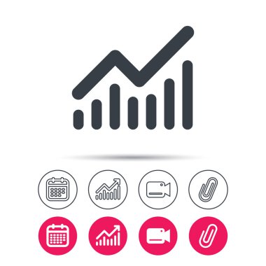 Grafik simgesi. İş analizi işareti grafik.