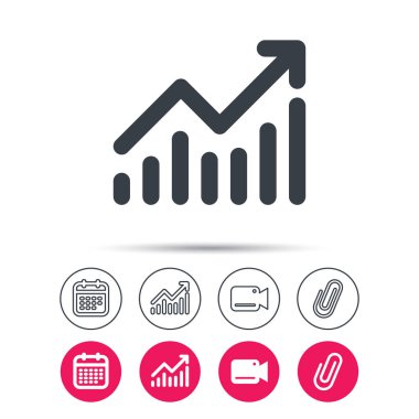 Grafik simgesi. İş analizi işareti grafik.