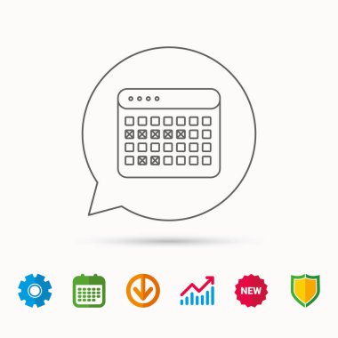 Takvim simgesini. Tatil Organizatör işareti.