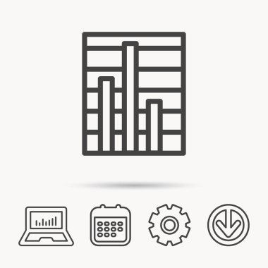 Grafik simgesini. Grafik diyagramı işareti.