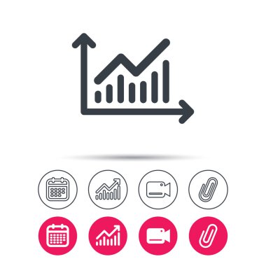 Grafik simgesi. İş analizi işareti grafik.