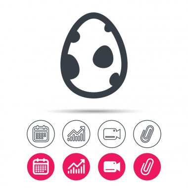 Dinozor yumurta simgesi. Doğum sembolü işareti.