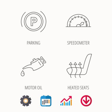 Motor yağı, Park ve hız göstergesi simgeleri.