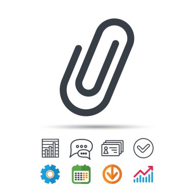 Ek simgesini. Ataş işareti.