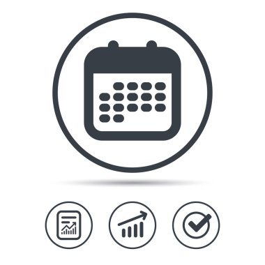 Takvim simgesini. Olaylar uyarı mektubu işareti.