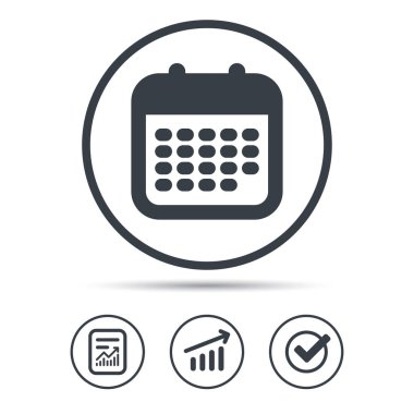 Takvim simgesini. Olaylar uyarı mektubu işareti.