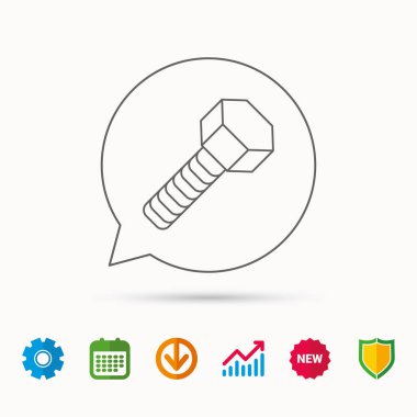 Vida simgesi. Cıvata işareti.