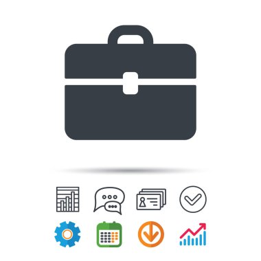 Evrak Çantası'nı simgesi. Diplomat çanta işareti.