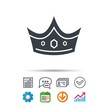 Taç simgesi. Kraliyet tahtının lideri işareti.