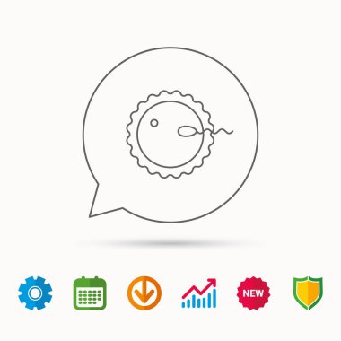 Fertilizasyon simgesi. Gebelik işareti.