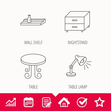 Vintage tablo, lamba ve komidin simgeleri.