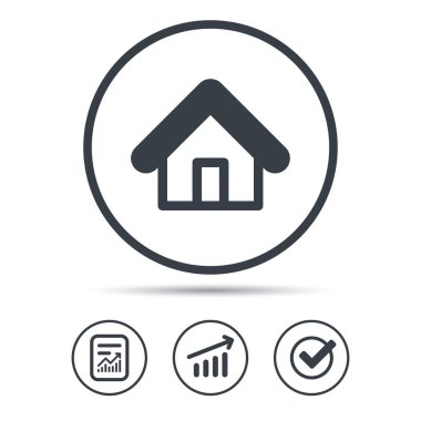 Ev simgesini. Ev bina oturum.