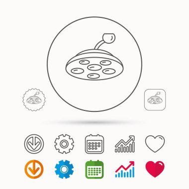 Cerrahi lamba simgesi. Cerrah ışık işareti.