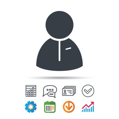 Kullanıcı simgesi. İnsan kişi işareti.