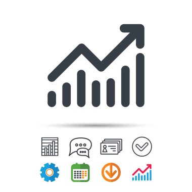 Grafik simgesi. İş analizi işareti grafik.