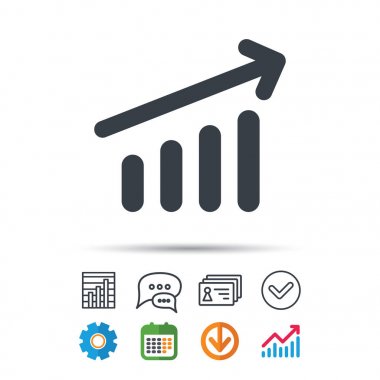 Grafik simgesi. İş analizi işareti grafik.