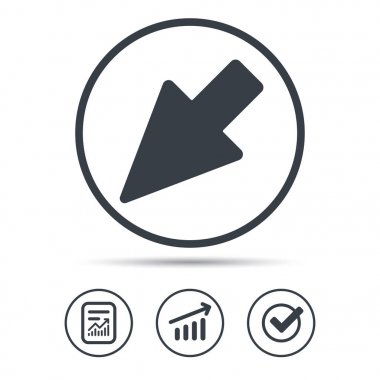 İmleç simgesi. Bilgisayar konumu işaret işareti.