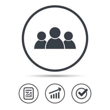 İnsanlar simgesi. Grup insanlar işareti.