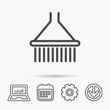 Duş simgesi. Ekipman işareti yıkama.