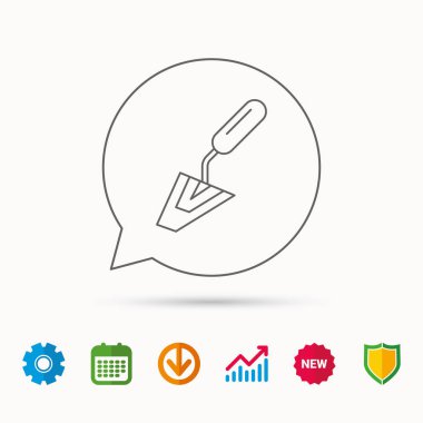 Spatula simgesi. Onarım aracı işareti bitirme.