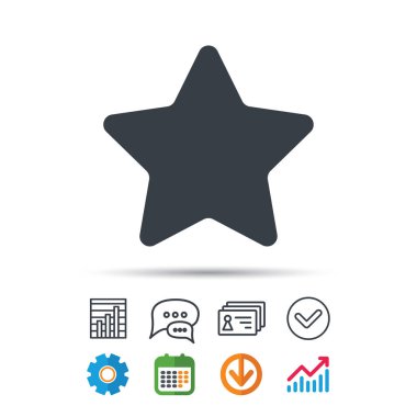 Yıldız simgesi. Sık kullanılan veya en iyi işareti.