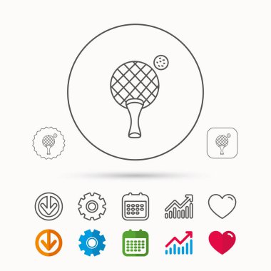 Masa Tenisi simgesi. Ping pong işareti.