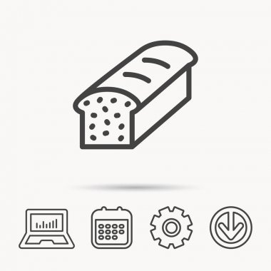 Tost simgesi. Dilimlenmiş ekmek işareti.