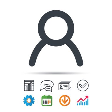 Kullanıcı simgesi. İnsan kişi işareti.