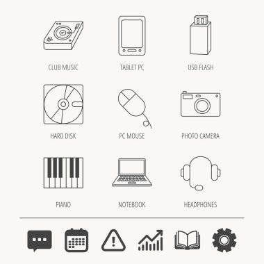 Tablet PC, Usb birden parlamak ve dizüstü dizüstü bilgisayar simgeleri.