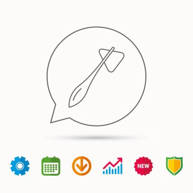 Refleks çekici simgesi. Doktor tıbbi donatımı.