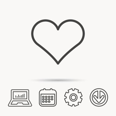 Kalp simgesi. Sevgi işareti.