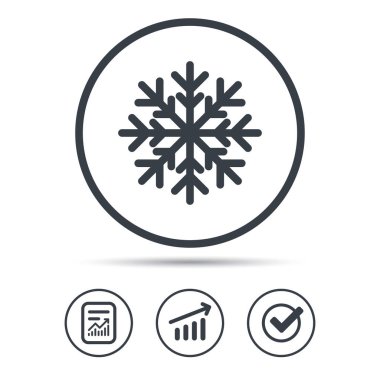 Kar tanesi simgesi. Klima işareti.