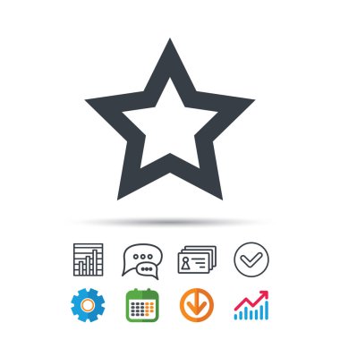 Yıldız simgesi. Sık kullanılan veya en iyi işareti.
