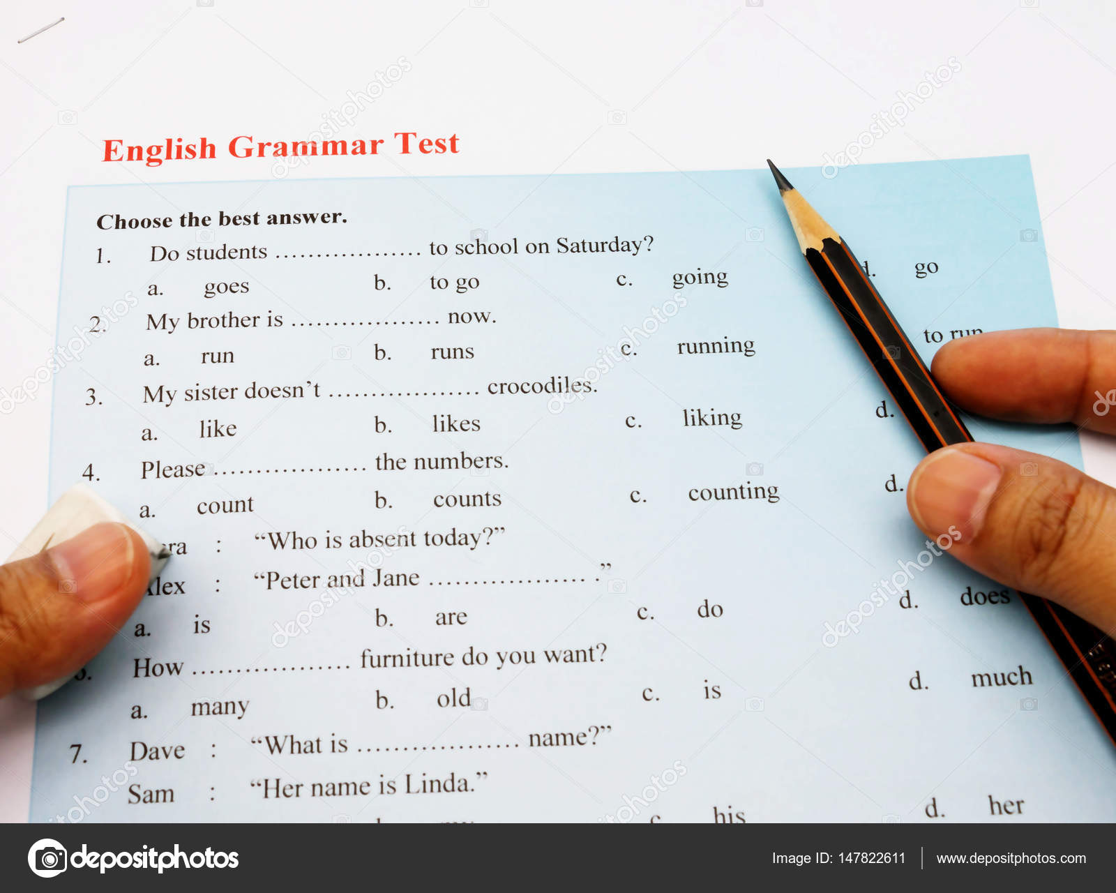 English test with answer