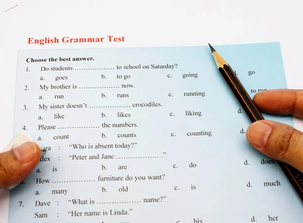 İngilizce gramer testi