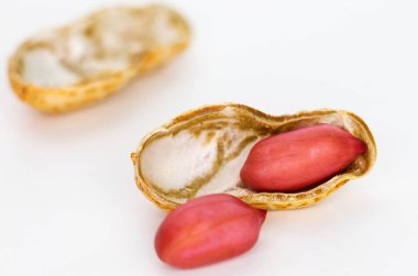 beyaz üzerine kırmızı fıstık