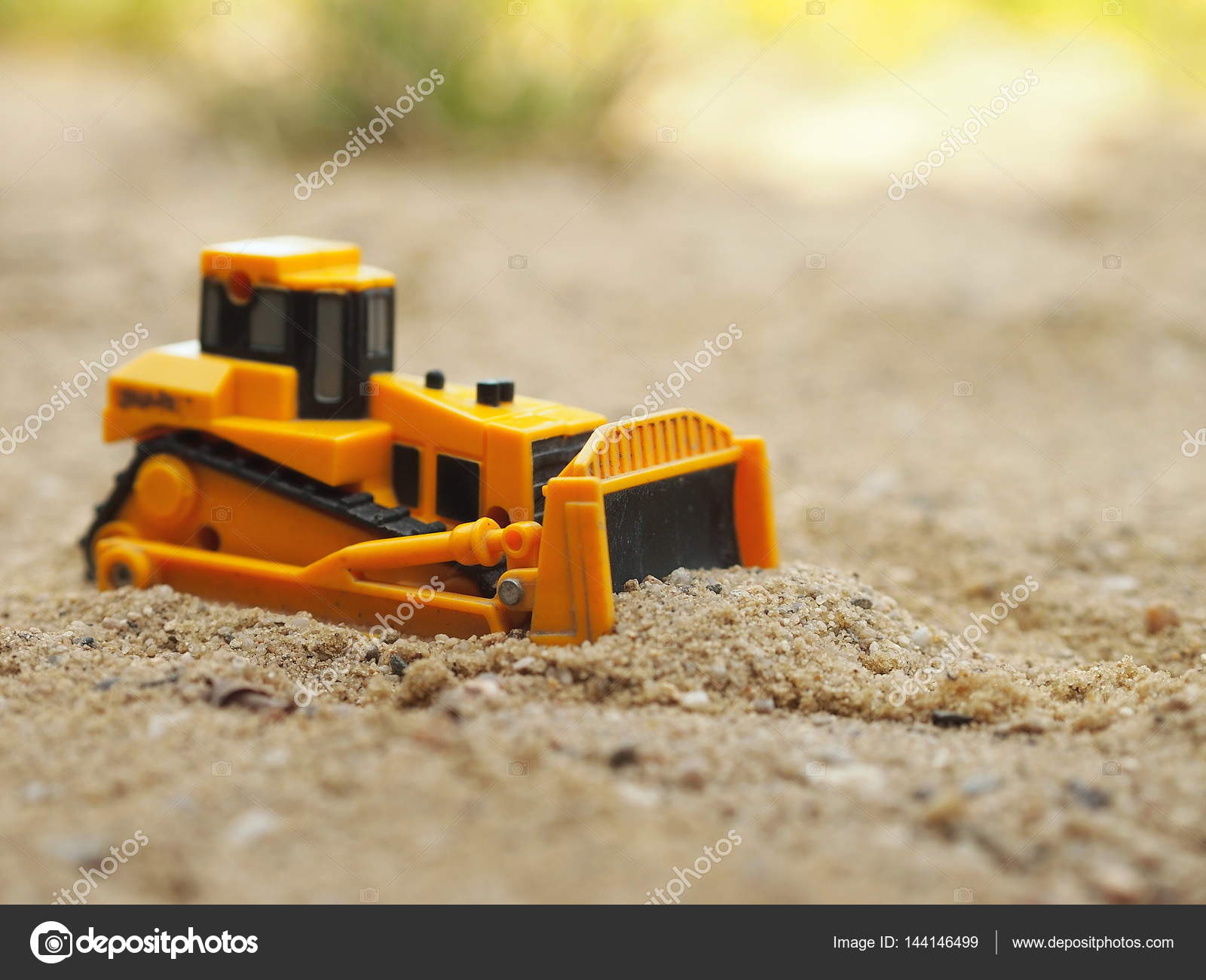 orange excavator toy