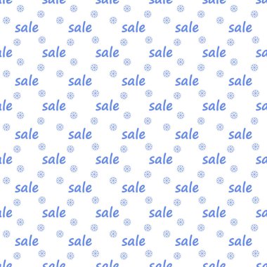 Kar taneleri ve satışta pürüzsüz desen