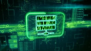  Yeşil arka plan üzerinde bulut simgesi kilitli